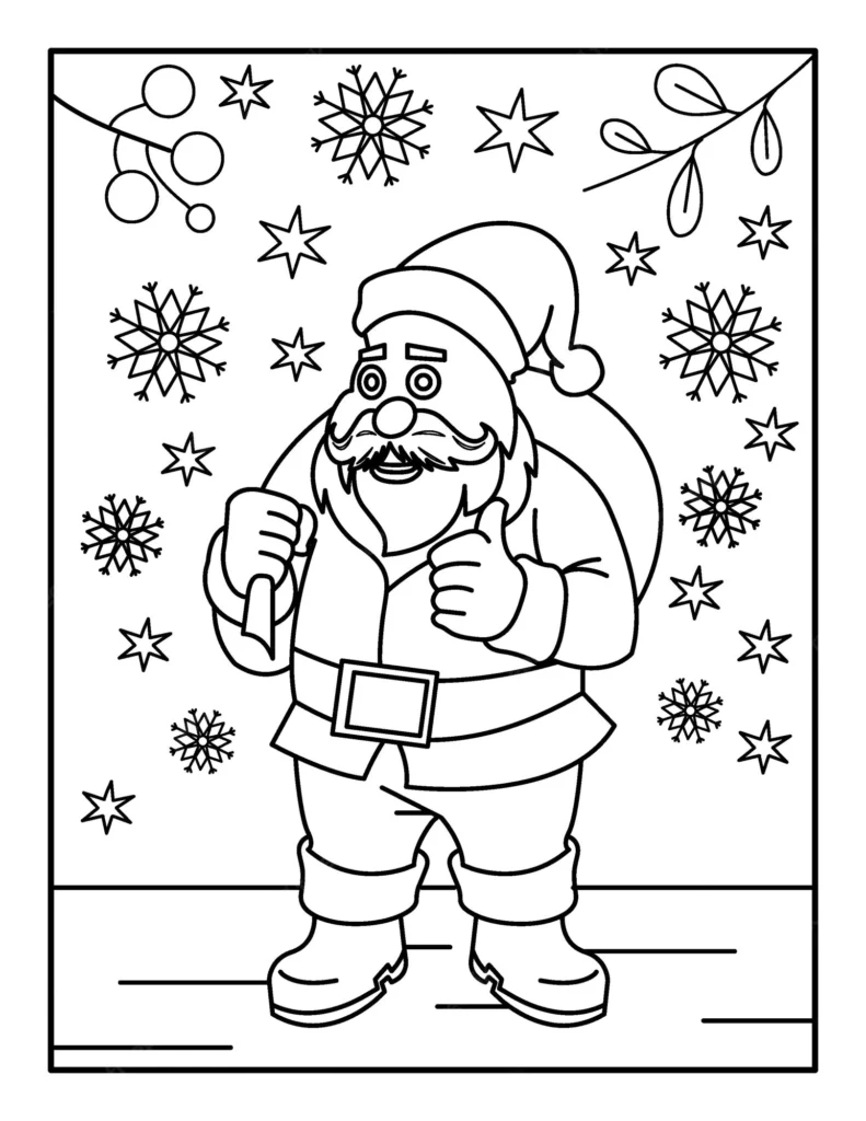 Step By Step Santa Claus Drawing For Kids