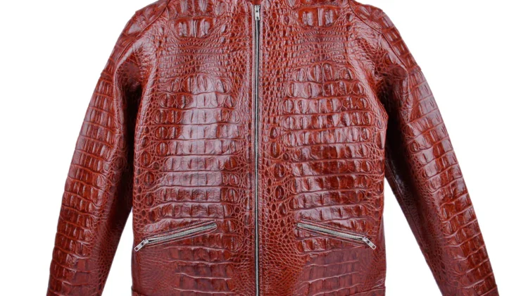 alligator leather jacket